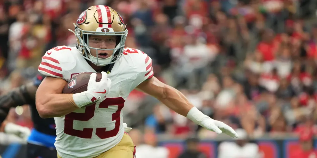 Christian McCaffrey running