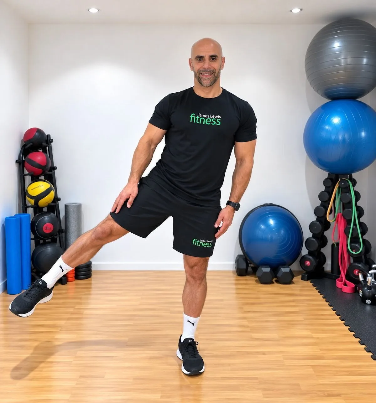 Personal trainer, James Lewis. // A personal trainer has revealed the five simple steps you can take to slow down ageing - by improving your bone health. James Lewis, 44, is a personal trainer with 15 years of experience in the industry, specialising in health and wellness. As we get older, maintaining strength, balance, mobility and coordination becomes increasingly important, James said. He said these exercises are important because as we age we naturally start to lose muscle mass, and if they don't work on thse areas mobility can start to decline. James works with clients of all ages and delivers sessions in care homes that use a combination of chair-based exercises and music to promote participation, memory recall and social connection.Release date: September 27 2026